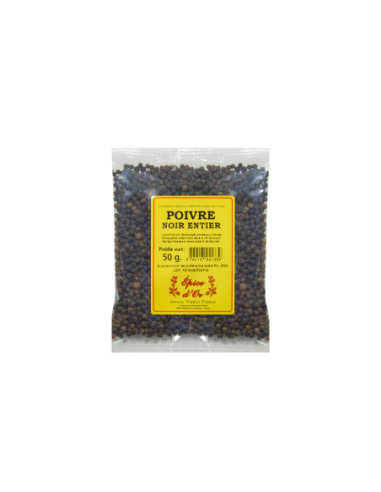 POIVRE NOIR ENTIER 50G