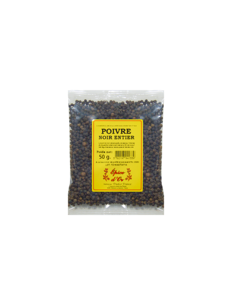 POIVRE NOIR ENTIER 50G