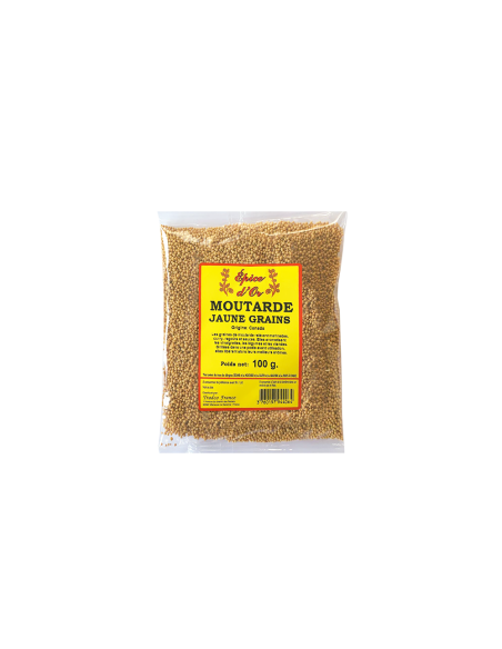 MOUTARDE JAUNE GRAINS 100G